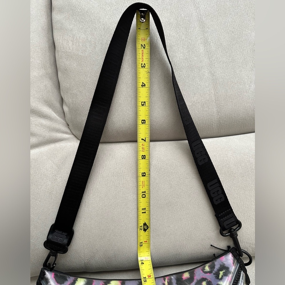 New UGG Nasha Clear Crossbody Belt Bag Fanny Pack Purple Pink Cheetah - Picture 11 of 11